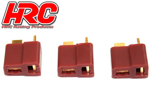 HRC Racing - HRC9032A - Stecker - Ultra T (Dean's Kompatible) - weibchen (3 Stk.) - Gold