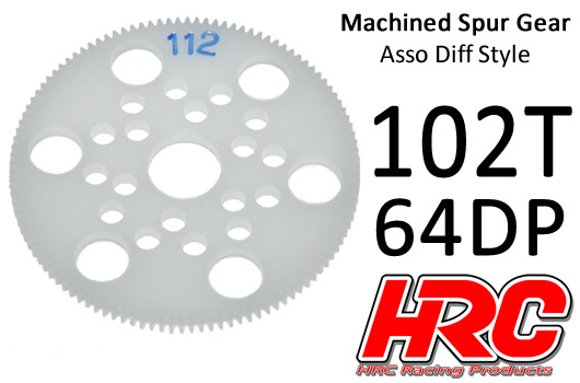 Couronne - 64DP - Delrin Low Friction usiné - Diff Style - 102D