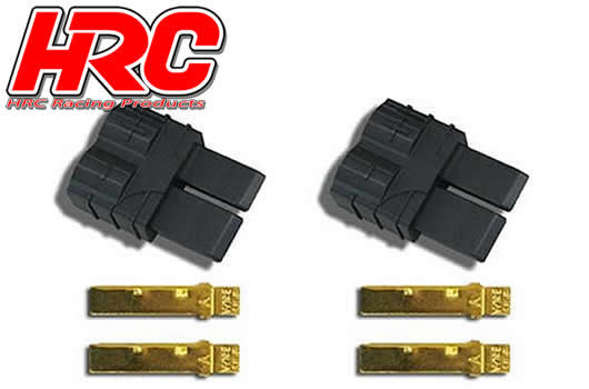 HRC Racing - HRC9042A - Connector - TRX - Male (2 pcs) - Gold
