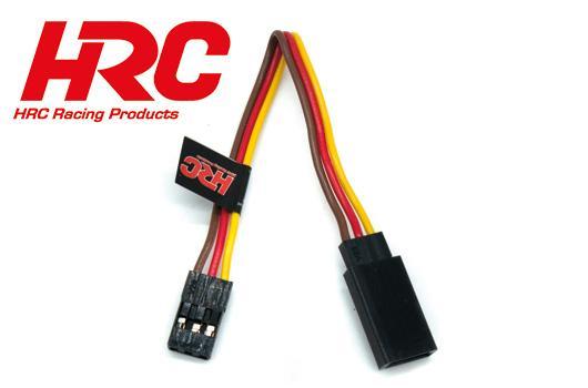 HRC Racing - HRC9240 - Servo Extension Cable - Male/Female - JR - 10cm Long-22AWG