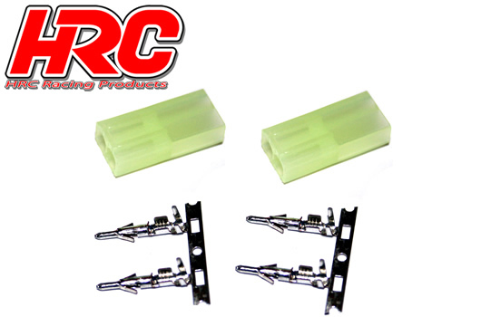 HRC Racing - HRC9087A - Stecker - Mini Tamiya weibchen (2 Stk.)