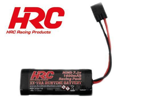 HRC Racing - HRC03616T - Battery - 6 cells - RC Car Micro - NiMH - 7.2V 1600mAh - TRX plug 93x35x19mm