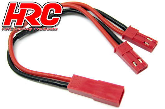 HRC Racing - HRC9187A - Adaptateur - pour 2 Accus en Parallèle - Prise BEC/JST 