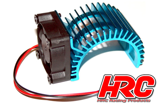 Radiateur moteur - SIDE avec ventilateur Brushless - 5~9 VDC - Moteur 540 - Bleu