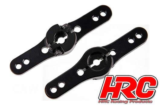 HRC Racing - HRC41106 - Servohebel - Pro - Aluminium Clamp Typ - zweiarmig - 25Z (Futaba / Sävox / Power HD / Orion)