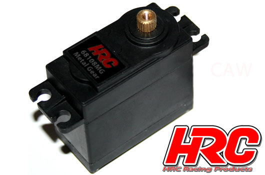 HRC Racing - HRC68108MG - Servo - Analogique - 40x39x20mm / 52g - 8kg/cm - Pignons métal - Etanche - Double roulement à billes