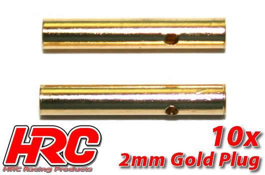 HRC Racing - HRC9002F - Connector - 2.0mm - Female (10 pcs) - Gold