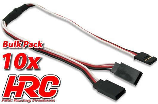 HRC Racing - HRC9239B - Cable - Y - FUT - 135mm (10 pcs) - 22AWG