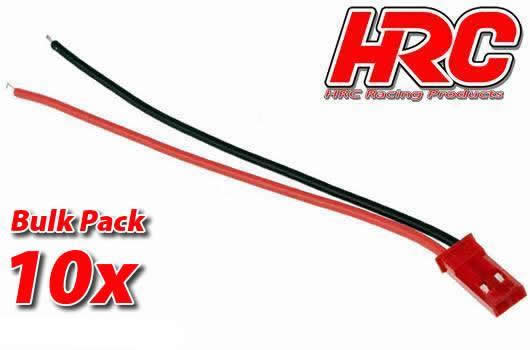 HRC Racing - HRC9277MB - Akku Kabel - 22AWG - 20cm - BEC männchen Stecker - BULK 10 Stk.