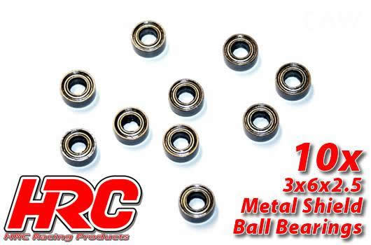 HRC Racing - HRC1200 - Roulements à billes - métrique -  3x 6x2.5mm (10 Pces)