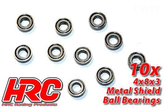HRC Racing - HRC1208 - Kugellager - metrisch - 4x8x3mm (10 Stk.)