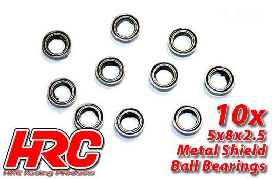 HRC Racing - HRC1212 - Ball Bearings - metric - 5x 8x2.5mm (10 pcs)