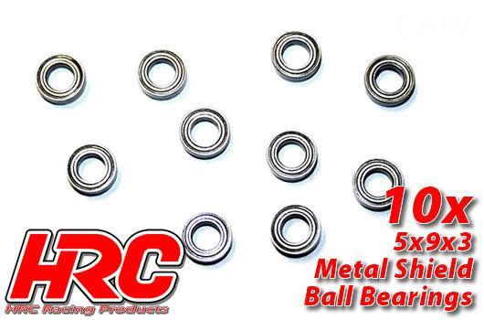 HRC Racing - HRC1220 - Kugellager - metrisch -  5x 9x3mm (10 Stk.)