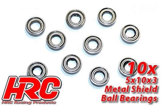 HRC Racing - HRC1224 - Roulements à billes - métrique -  5x10x3mm (10 pces)