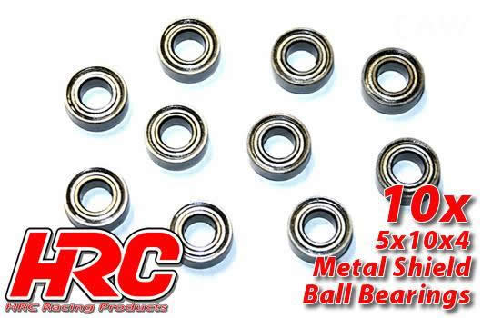 HRC Racing - HRC1228 - Cuscinetti a Sfere - metrico - 5x10x4mm (10 pzi)
