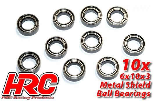 HRC Racing - HRC1236 - Kugellager - metrisch -  6x10x3mm (10 Stk.)