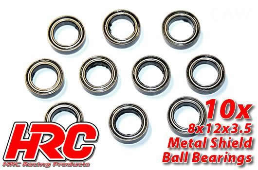 HRC Racing - HRC1248 - Kugellager - metrisch -  8x12x3.5mm (10 Stk.)