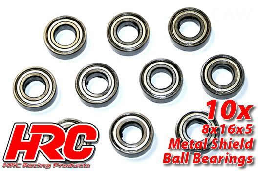 HRC Racing - HRC1272 - Ball Bearings - metric - 8x16x5mm (10 pcs)