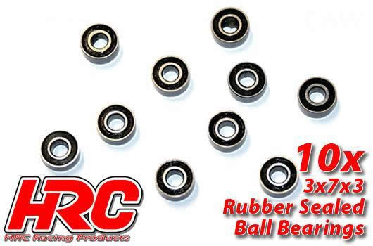 HRC Racing - HRC1204RS - Cuscinetti a Sfere - metrico - 3x 7x3mm estingui (10 pzi)