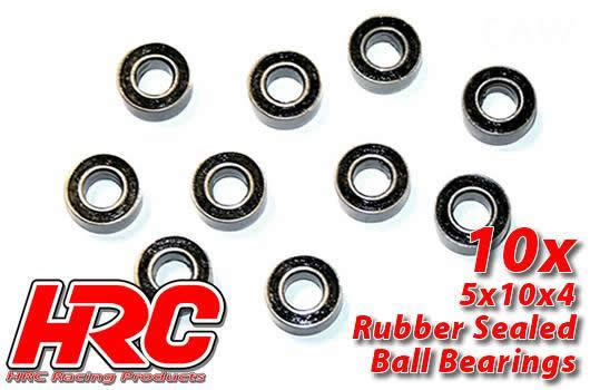 HRC Racing - HRC1228RS - Kugellager - metrisch -  5x10x4mm Gummidichtung (10 Stk.)