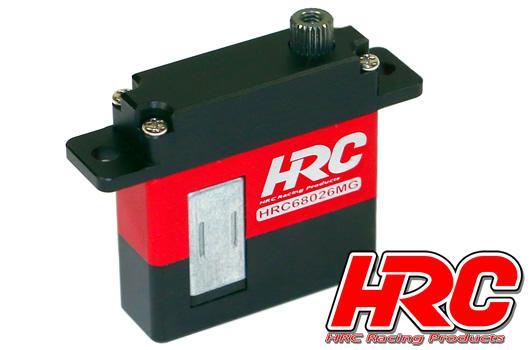 HRC Racing - HRC68026MG - Servo - Digital - 30x30x10mm / 23g - 6.9kg/cm  - Metallzahnräder - Wasserdicht - Aluminium Case - Doppelt Kugelgelagert