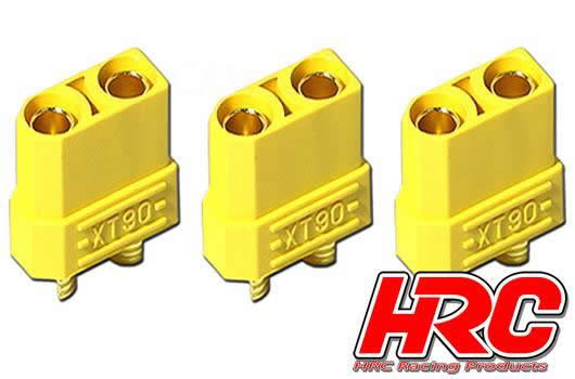 HRC Racing - HRC9097A - Connector - XT90 - Female (3 pcs) - Gold