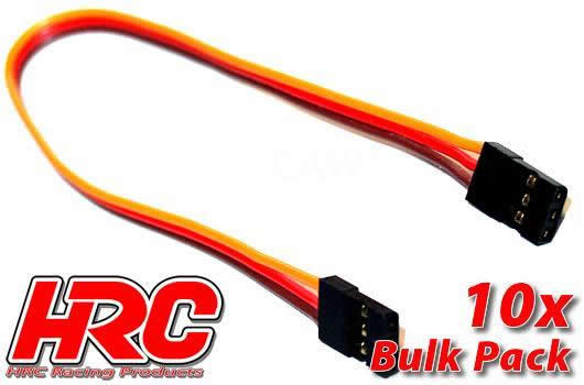 HRC Racing - HRC9291B - ESC Extension - Male/Male - JR - 20cm Long - BULK 10 pcs