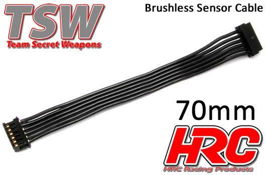 HRC Racing - HRC5701A - Câble plat de capteur Brushless -  70mm