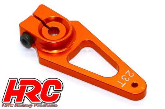 HRC Racing - HRC41251-40 - Squadretta - Speciale Aereo - Alluminio tipo Clamp - 40mm Lungo - Singolo - 23T (Sanwa / Ko Propo / JR)