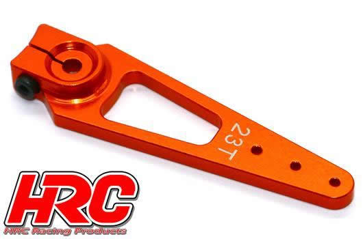 HRC Racing - HRC41251-56 - Servo Arm  - Special Airplane - Aluminum Clamp Type - 56mm Long - Single - 23T (Sanwa / Ko Propo / JR)