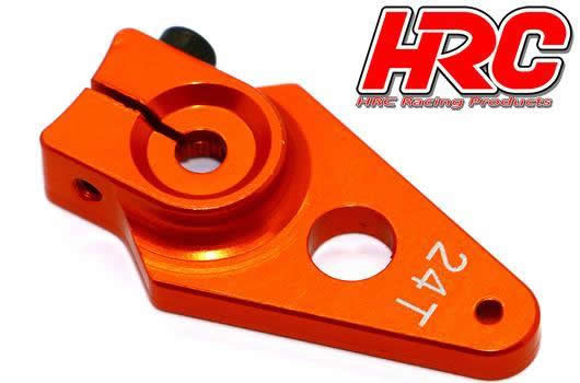 HRC Racing - HRC41252-30 - Servo Arm - Special Airplane - Aluminum Clamp Type - 30mm Long - Single - 24T (Hitec)