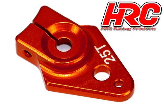 HRC Racing - HRC41253-25 - Servo Arm - Special Airplane - Aluminum Clamp Type - 25mm Long - Single - 25T (Futaba / Sävox / Power HD / Orion)