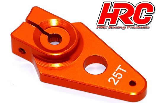 HRC Racing - HRC41253-30 - Servo Arm - Special Airplane - Aluminum Clamp Type - 30mm Long - Single - 25T (Futaba / Sävox / Power HD / Orion)