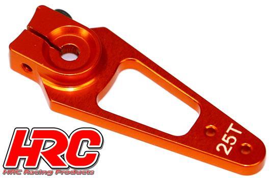 Palonier de servo - Spécial Avion - Type Aluminium Clamp - 45mm Long - Simple - 25D (Futaba / Sävox / Power HD / Orion)