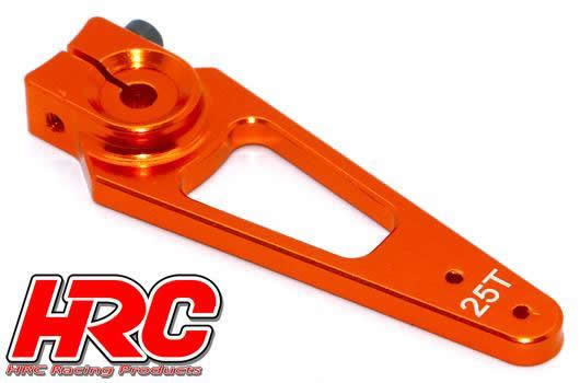 HRC Racing - HRC41253-50 - Servo Arm - Special Airplane - Aluminum Clamp Type - 50mm Long - Single - 25T (Futaba / Sävox / Power HD / Orion)