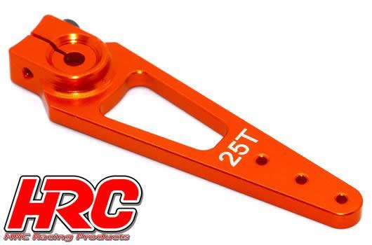 HRC Racing - HRC41253-56 - Servo Arm  - Special Airplane - Aluminum Clamp Type - 56mm Long - Single - 25T (Futaba / Sävox / Power HD / Orion)