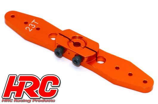 HRC Racing - HRC41261-70 - Servo Arm - Special Airplane - Aluminum Clamp Type - 70mm Long - Double - 23T (Sanwa / Ko Propo / JR)