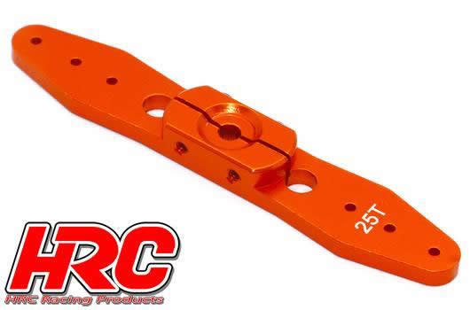 HRC Racing - HRC41263-70 - Squadretta - Speciale Aereo - Alluminio tipo Clamp - 70mm Lungo - Doppio - 25T (Futaba / Sävox / Power HD / Orion)