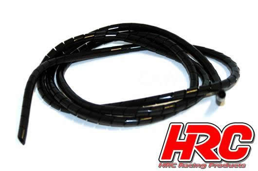 HRC Racing - HRC5038BK - Spiral für Kabel - 4mm - Schwarz (1m)
