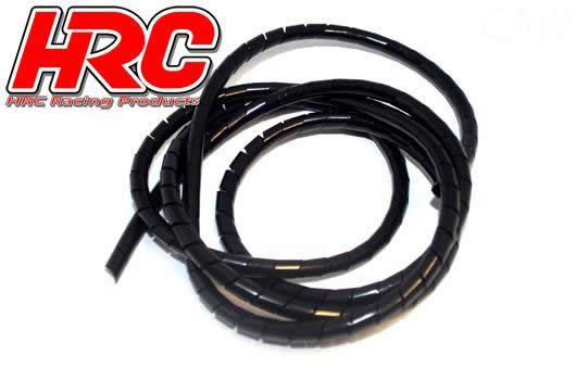 Spirale pour câble - 4mm - Noir (1m)