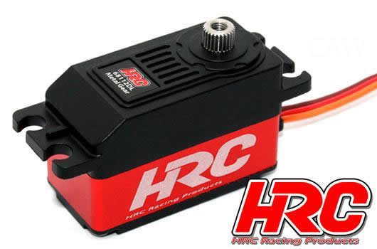 HRC Racing - HRC68112DL - Servo - Digital - Low Profile - 40.8x26.1x20.2 - 12Kg - Coreless - Pignons métal - Double roulement à billes