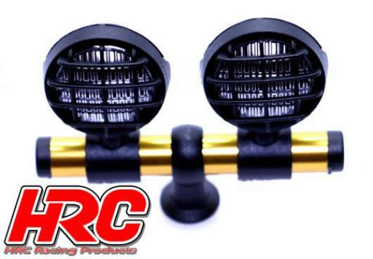 Lichtset - 1/10 oder Monster Truck - LED - JR Stecker - Dachleuchten Stange - Typ A Kurz