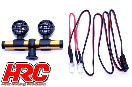 Set di illuminazione - 1/10 or Monster Truck - LED - JR Connetore - Barra di tetto - tipo C Piccolo