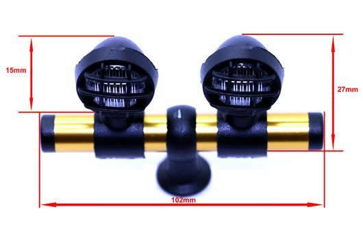 Set di illuminazione - 1/10 or Monster Truck - LED - JR Connetore - Barra di tetto - tipo C Piccolo