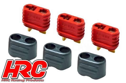 HRC Racing - HRC9032P - Connettori - Ultra T con protezione - femmina (3 pzi) - Gold