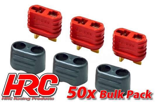 HRC Racing - HRC9032PC - Connecteur - Ultra T avec protection - femelle (50 pces) - Gold