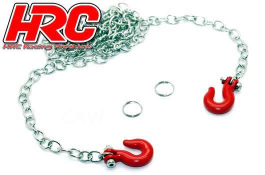HRC Racing - HRC25151A - Body Parts - 1/10 Accessory - Scale - Aluminum - Trailer Chain