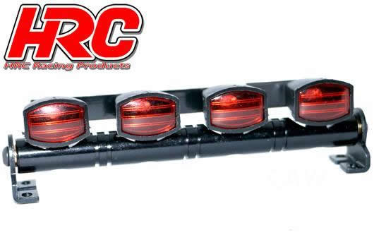 Set di illuminazione - 1/10 or Monster Truck - LED - JR Connetore - Barra di tetto - tipo A Rosso