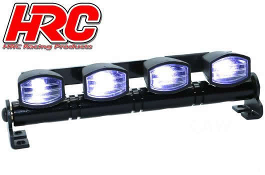 HRC Racing - HRC8724AW - Lichtset - 1/10 oder Monster Truck - LED - JR Stecker - Dachleuchten Stange - Typ A Weiss