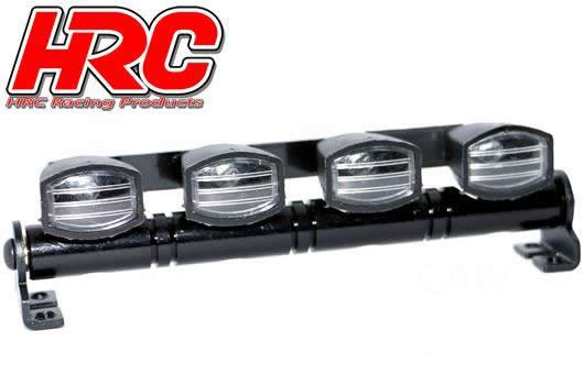 Set d'éclairage - 1/10 ou Monster Truck - LED - Prise JR - Barre de toit - Type A Blanc